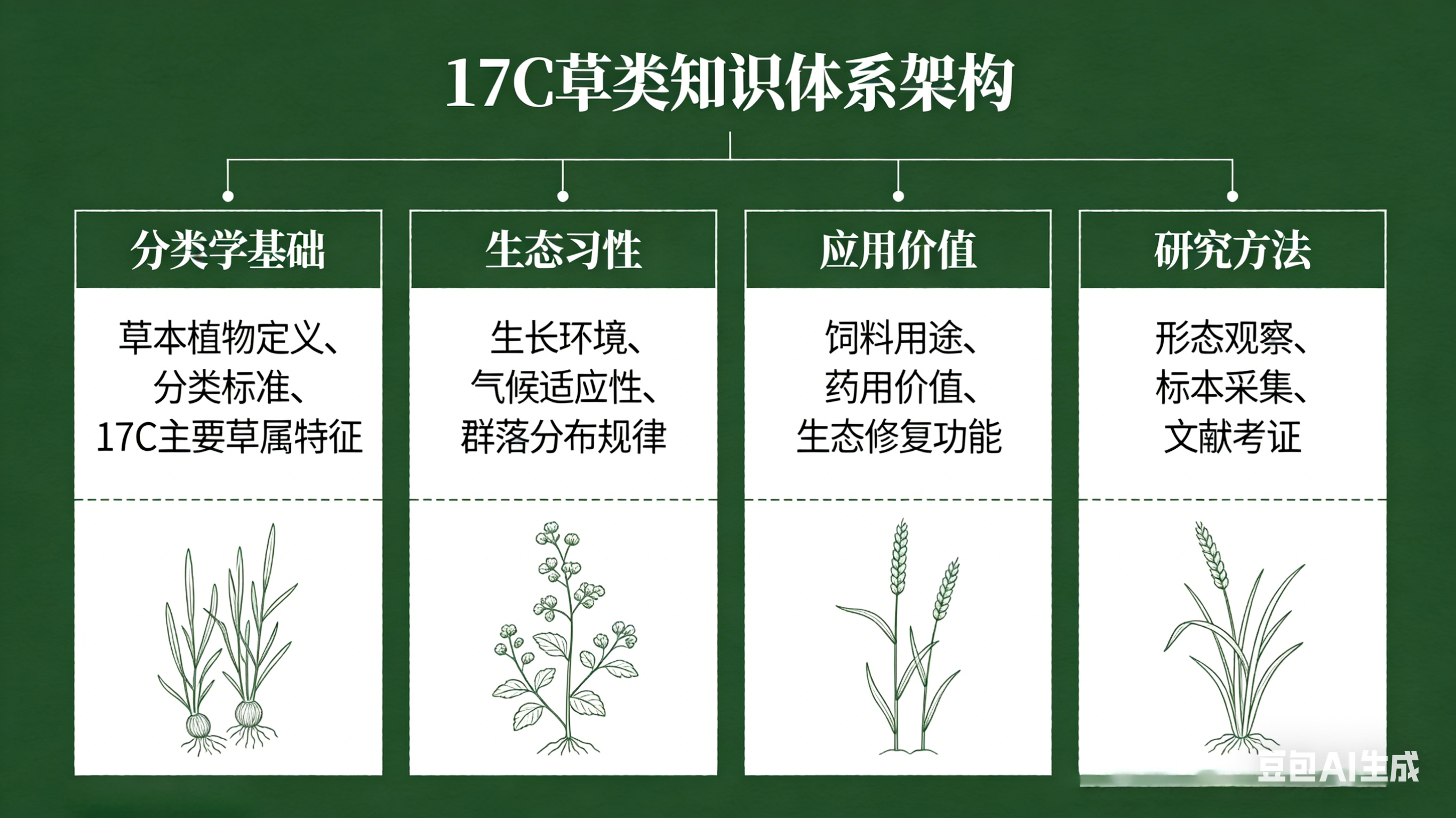 17C草类知识体系架构